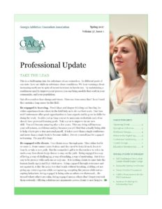 Spring 2017 Professional Update Newsletter